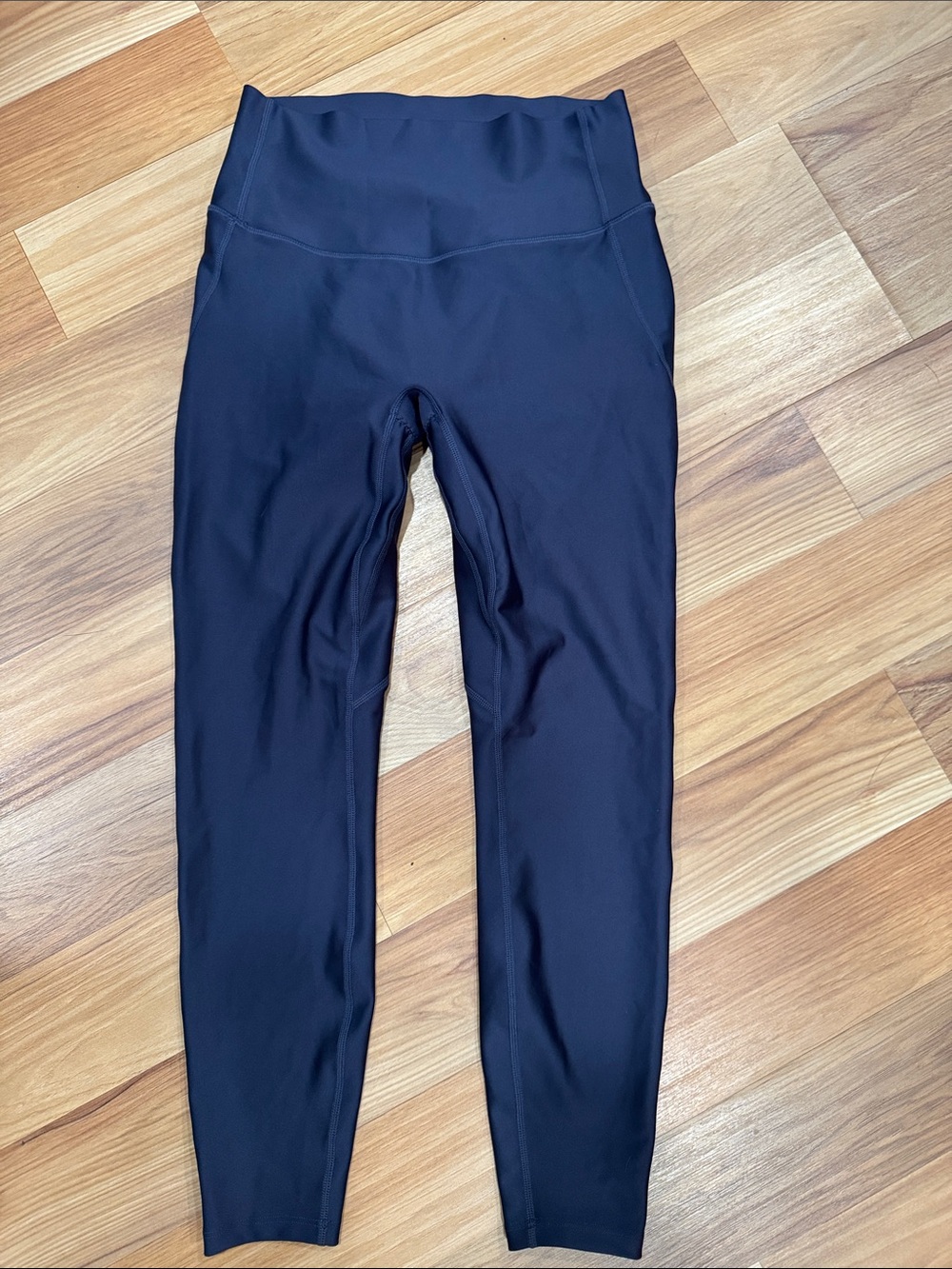 High-Waist Navy Compression Active Leggings w/Butt lift& Cinch